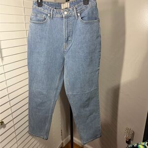 Everlane Light Wash High-Rise Straight Leg Jeans